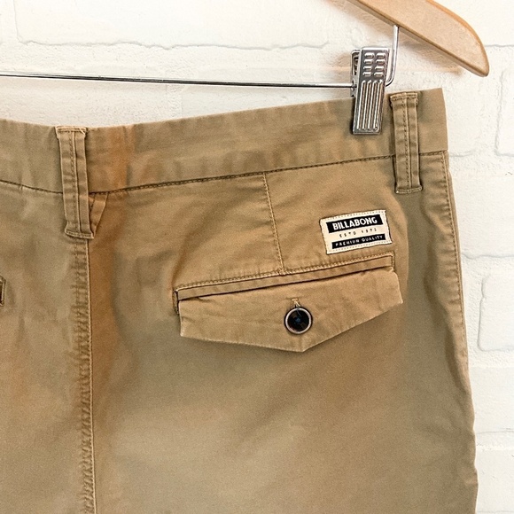 Billabong Men’s Bermuda Shorts Skater Pockets Beige Tan Size 32 - Picture 11 of 12
